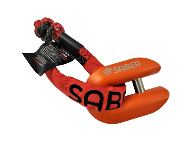 Saber OffRoad 7075 Aluminium Alloy Winch Shackle - Cerakote Red (Each) - SBR-AWSCR